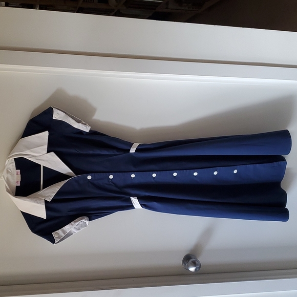 Heartbreaker Dresses & Skirts - Retro Inspired Blue Button Through Dress Heartbreaker Size L